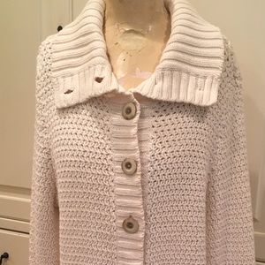 Caslon Cotton Knit Cardigan